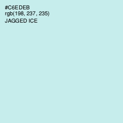 #C6EDEB - Jagged Ice Color Image
